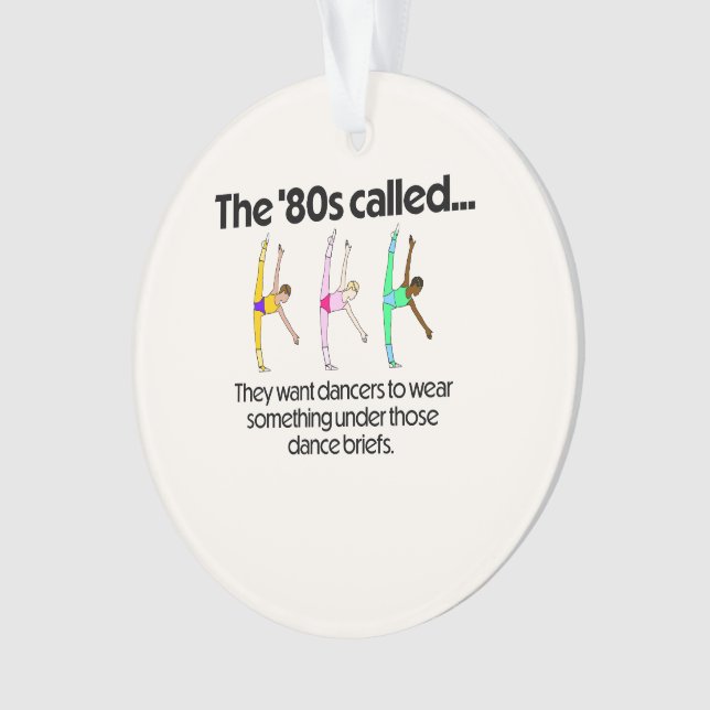 #TiltDienstag in '80er Dance Briefs Acrylic Ornament (Vorderseite)