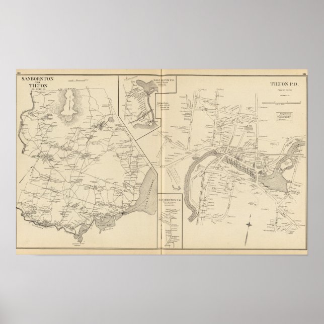 Tilton PO, Sanbornton, Tilton Poster (Vorne)