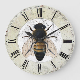 Tim Campbells Honey Bee Wall Clock Große Wanduhr