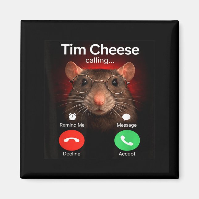 Tim Cheese ruft lustigen Gen Z-Brainrot-Meme an Magnet (Vorne)