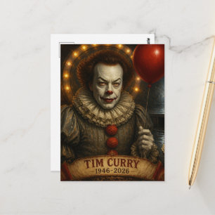 Tim Curry 1946-2026 Gedenk-Fan-Art Postkarte