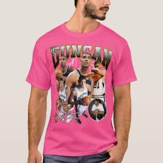 Tim Duncan, die große grundlegende Basketballlegen T-Shirt