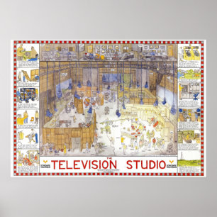 Tim Hunkins Fernsehstudioplakat Poster