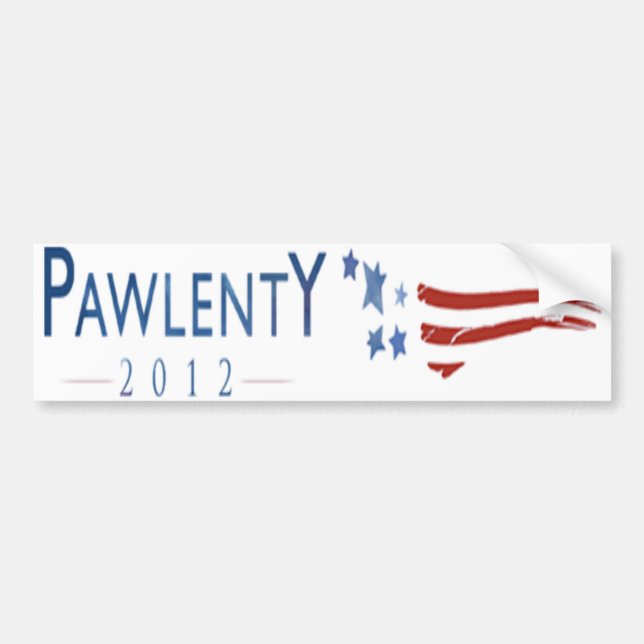Tim Pawlenty 2012 T-PAW Autoaufkleber (Vorne)