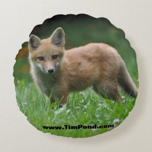 Tim-Teich-Wildnis-Lager-Wurfs-Kissen Rundes Kissen
