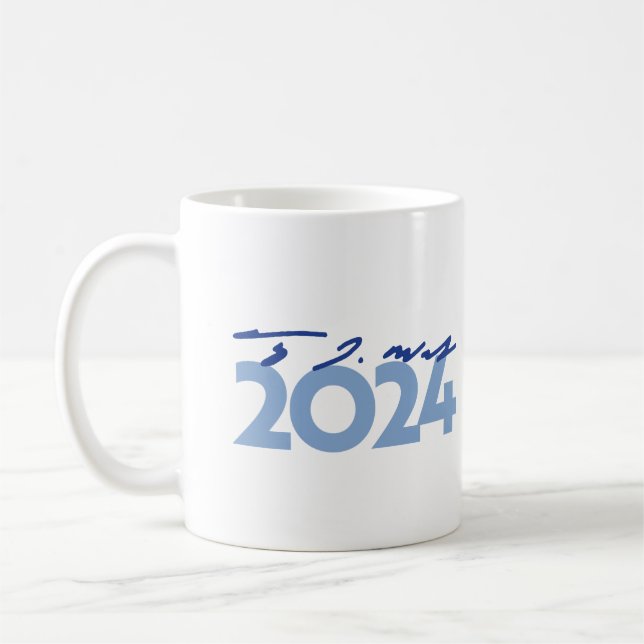 Tim Walz 2024 Unterschrift Kaffeetasse (Links)