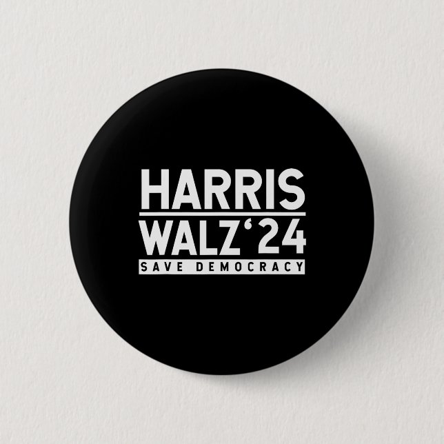 Tim-walz-2024 Wahlen Männer Frauen Kinder Waltz Button (Vorderseite)