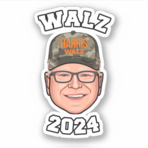 Tim Walz Aufkleber