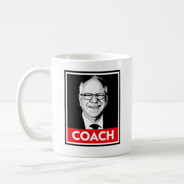 Tim Walz COACH Kaffeetasse (Links)