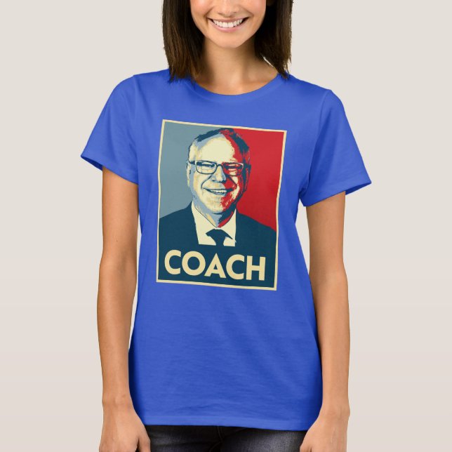 Tim Walz COACH T-Shirt (Vorderseite)