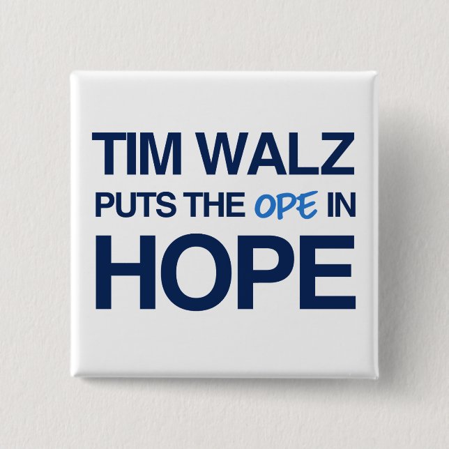 Tim Walz Fan Club Button (Vorderseite)