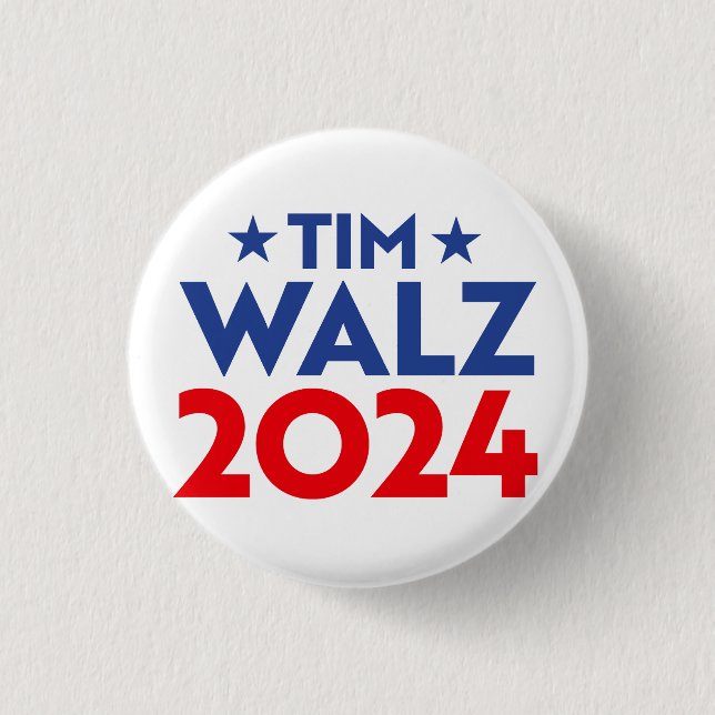Tim Walz Fan Club Button (Vorderseite)