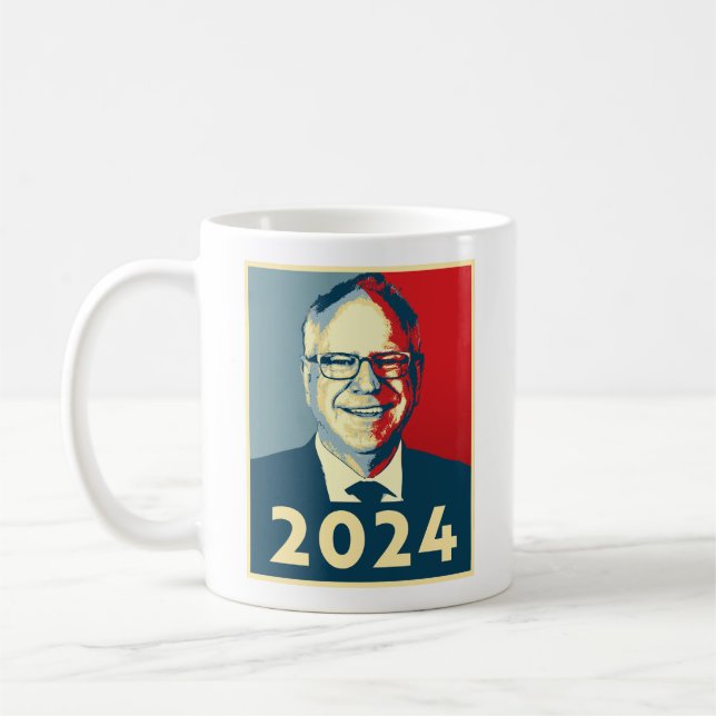 Tim Walz Fan Club Kaffeetasse (Links)