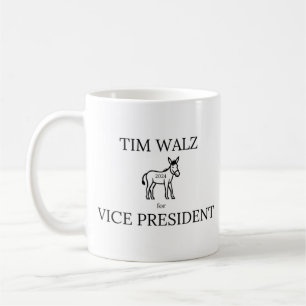 Tim Walz für Vice President Standard Tasse