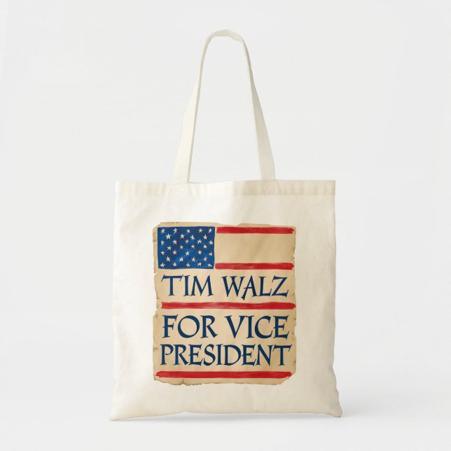 TIM WALZ für Vizepräsident Tragetasche (Vorne)