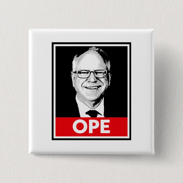 Tim Walz OPE Button (Vorderseite)