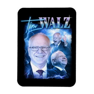 Tim Walz Retro 90er Magnet