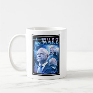 Tim Walz Retro 90er Stil Kaffeetasse
