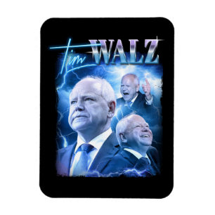 Tim Walz Retro 90er Stil Magnet