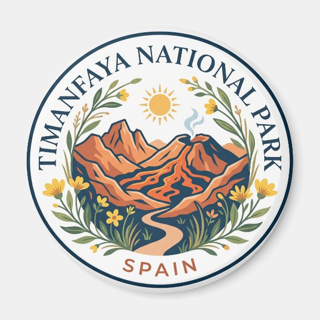 Timanfaya Nationalpark Spanien Magnet (Vorne)
