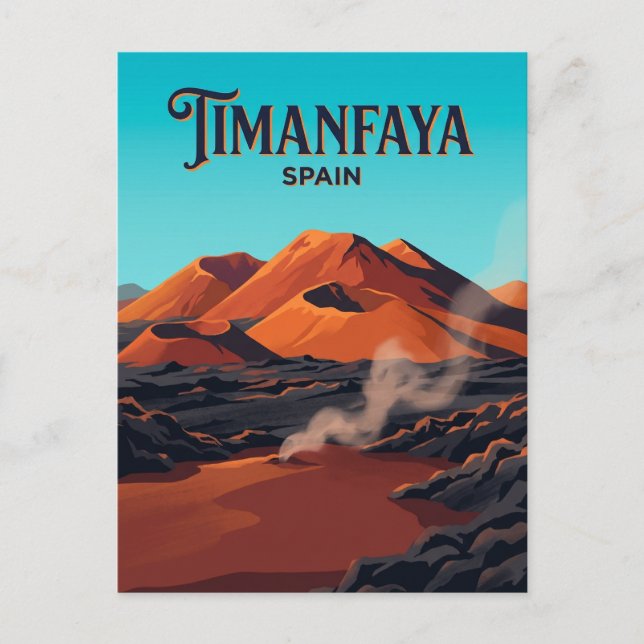Timanfaya-Nationalpark Spanien Postkarte (Vorderseite)