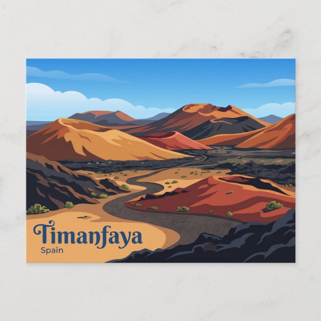Timanfaya-Nationalpark Spanien Postkarte (Vorderseite)
