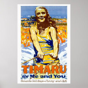 Timaru für mich und Sie Vintage Poster 1935