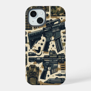 Timber Duck Camo Klassisches Muster iPhone 15 Hülle