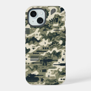 Timber Duck Camo Klassisches Muster iPhone 15 Hülle