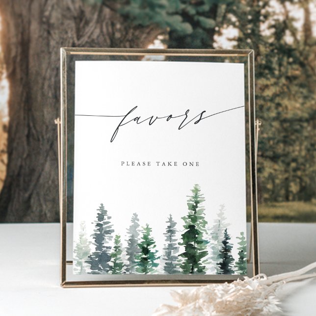 Timber Grove | Pine Forest Geschenke Schild (Von Creator hochgeladen)