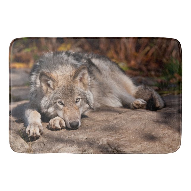 Timber Wolf Badematte (Vorderseite)