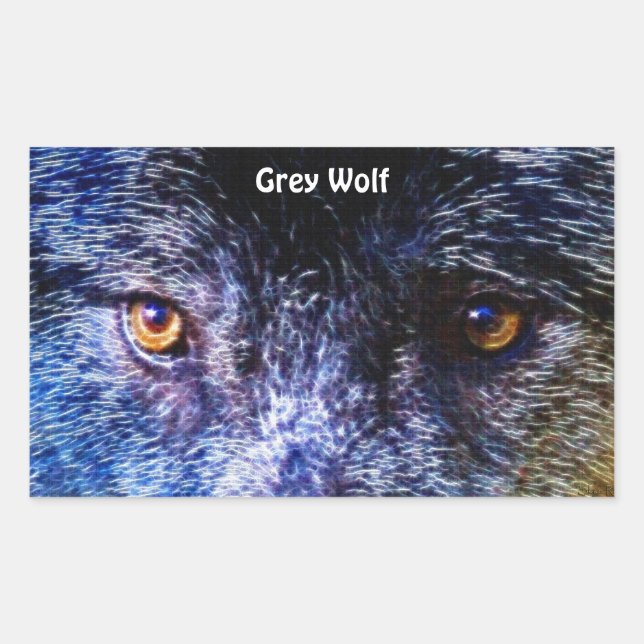 TIMBER WOLF EYES Wildlife Supporter Stickers (Vorderseite)