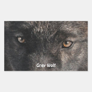 TIMBER WOLF EYES Wildlife Supporter Stickers