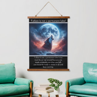 Timber Wolf Howls Moonlit Serenade Wandteppich Mit Holzrahmen