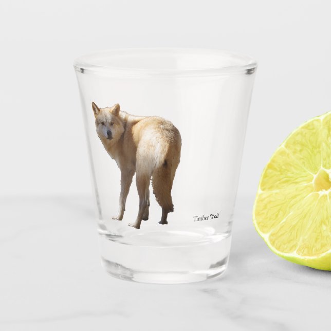 Timber Wolf Schnapsglas (Vorderseite)