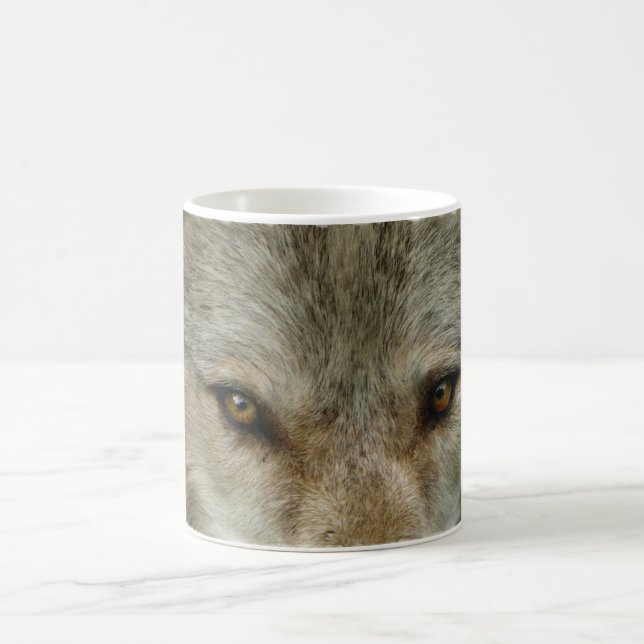 Timber Wolf Wildlife Fotografy Tasse (Mittel)