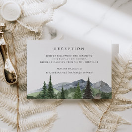 Timberline | Hochzeitsempfang im Bergwald Begleitkarte