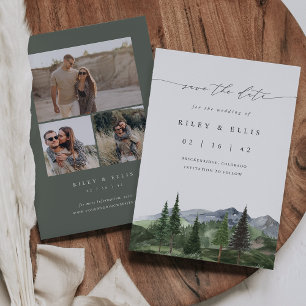 Timberline   Rustikale Minimalhochzeit Save The Date