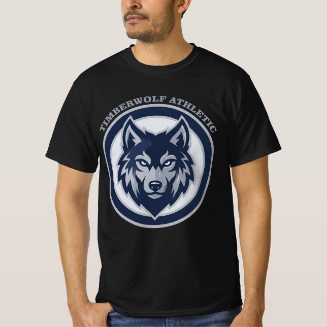 Timberwolf Athletic Crest Sportteam T-Shirt (Vorderseite)