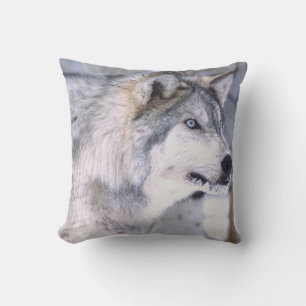Timberwolf, Canis lupus, Film Tier Utah) Kissen