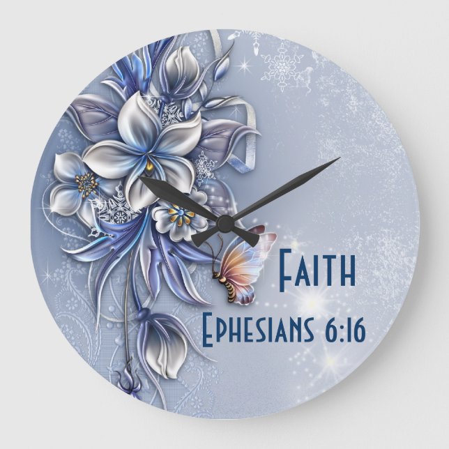 Time 4Faith Wall Clock Große Wanduhr (Vorderseite)