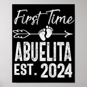 Time Abuelita 2024 Mütter Tag bald Oma Poster
