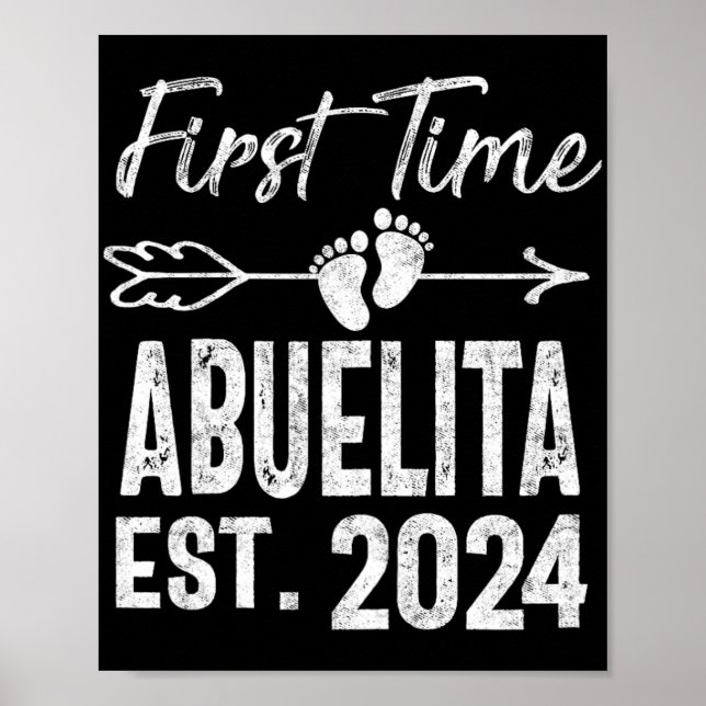 Time Abuelita 2024 Mütter Tag bald Oma Poster (Vorne)