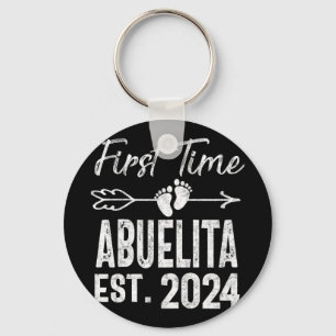Time Abuelita 2024 Mütter Tag bald Oma Schlüsselanhänger