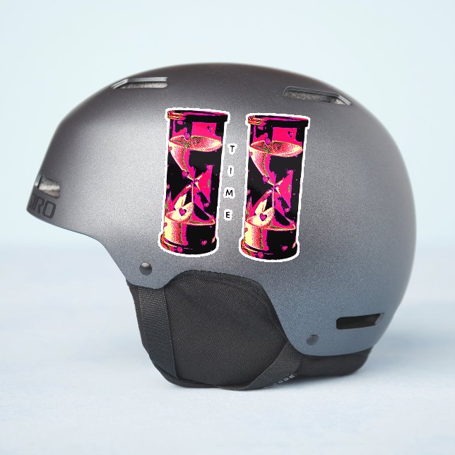 TIME AUFKLEBER (Helmseite)