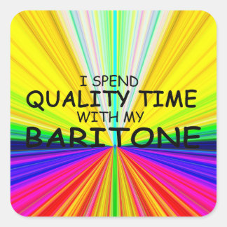 Time Baritone Square Sticker