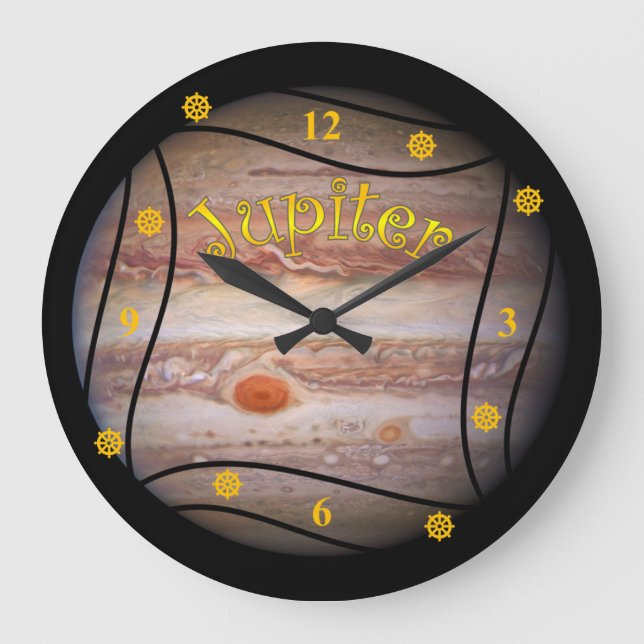 Time Bender ~Time Machine Clock ~ Bend Time/Space  Große Wanduhr (Vorderseite)