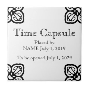 Time Capsule Plaque - Spanische Tile Fliese