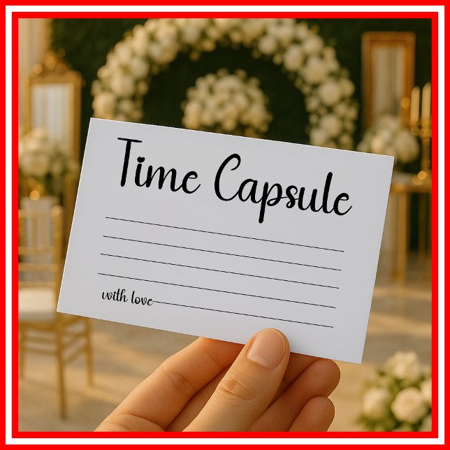 Time Capsule Wedding Brautparty Begleitkarte (Von Creator hochgeladen)