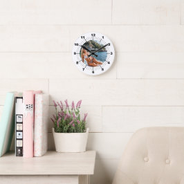 TIME! ⏰ Custom Wall Clock – Add Your Design Runde Wanduhr